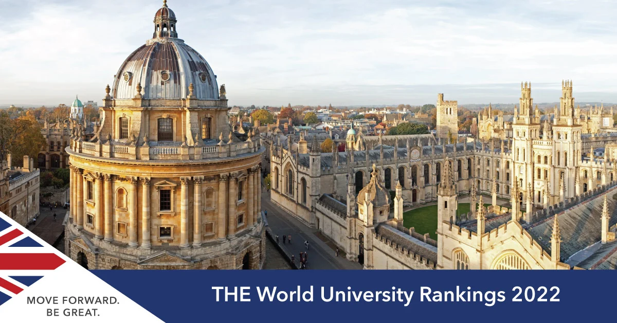 UK Universities in the THE World University Rankings 2022
